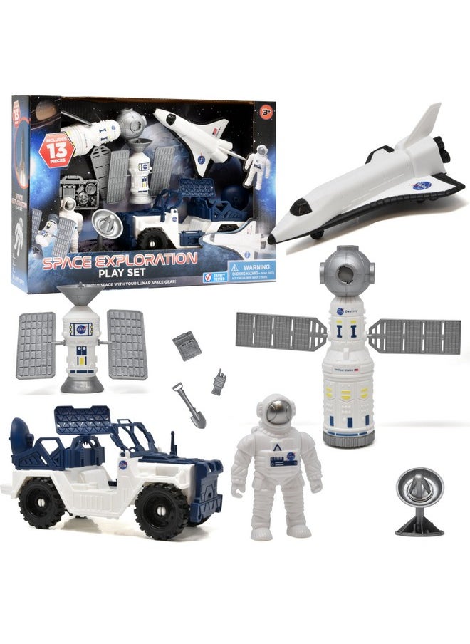Gift Boutique - Nasa Space Shuttle Exploration Rocket Astronaut Action Figure Toy Vehicles For Kids Outer Space Adventure Playset Exploration Equipment - Image 1