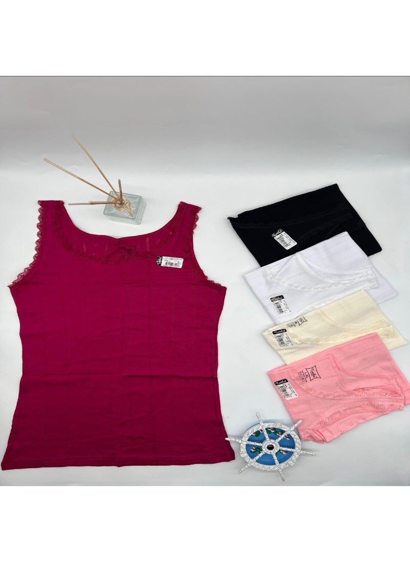 Tutku - Passion Jacquard Thick Strap Undershirt 3' Piece - Image 1