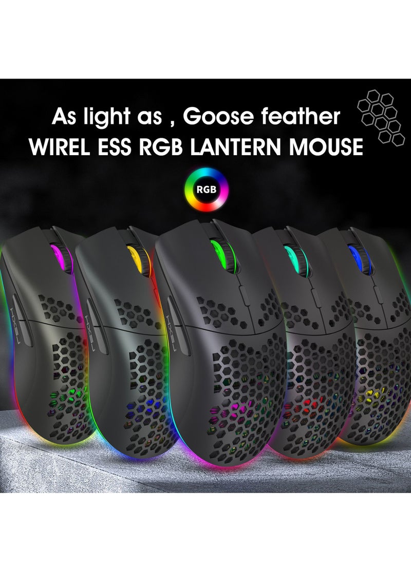 إتش إكس إس جيه لوحة مفاتيح الألعاب السلكية V700 61 Key RGB ومجموعة ماوس الألعاب السلكية J900 USB  - Image 5