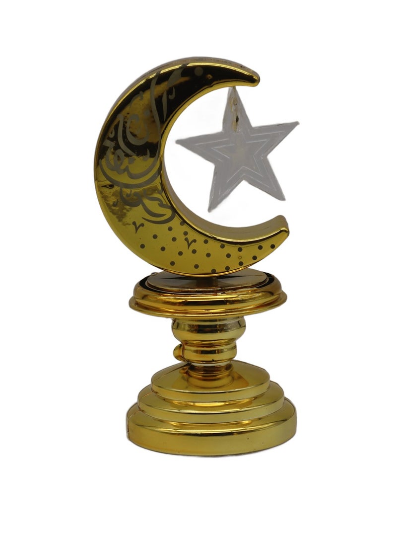 Yuwell 2 Pcs Battery Operated Ramadan Decoration Light LED Moon Stars Decoration Night Light Desk Lamp For Indoor And Outdoor Decoration Led Lamp (AAAX3 Required Not Included) - Image 4