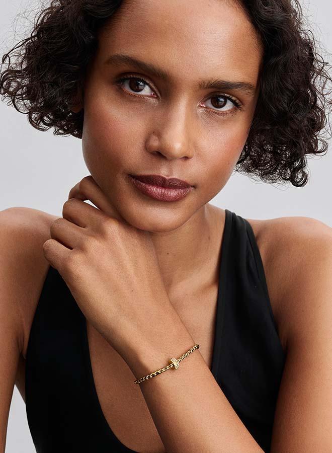 PANDORA Ribbed Clip Charm - Image 3