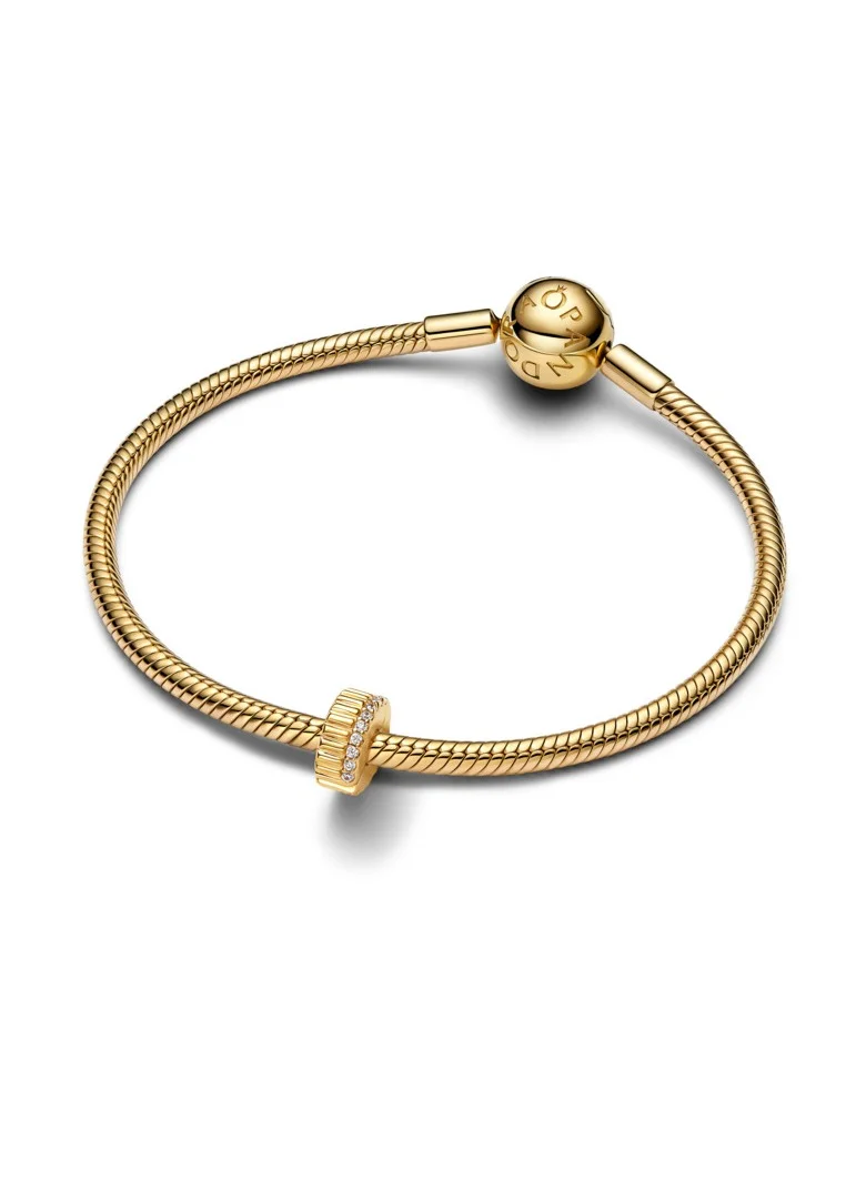 باندورا Ribbed Clip Charm
