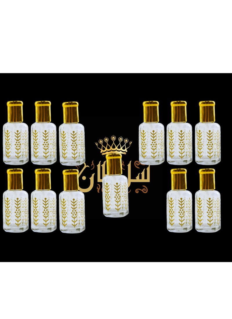 Sultan 12 Pieces Mixed Sultan Perfumes Is Stable and Lasts Long Economical Package 12 Ml 