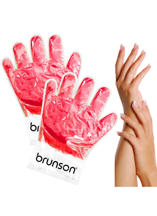 brunson 2 Pieces Nourishing Paraffin Wax Gloves - Disposable Hand Paraffin Gloves Spa Treatment - Deep Hydration And Softness - Moisturizing Manicure Gloves Wax  - Image 3