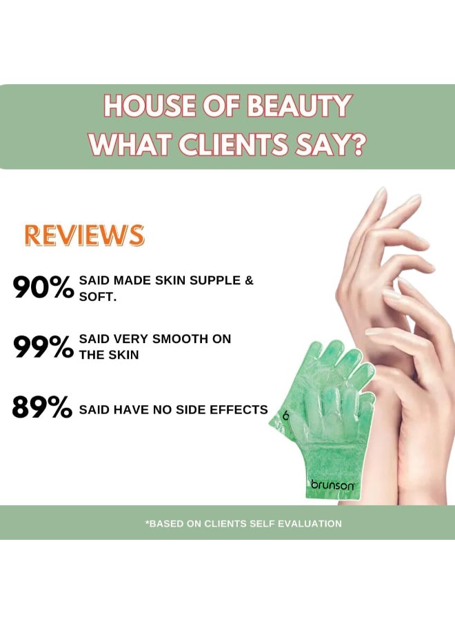 brunson 2 Pieces Nourishing Paraffin Wax Gloves - Disposable Hand Paraffin Gloves Spa Treatment - Deep Hydration And Softness - Moisturizing Manicure Gloves Wax  - Image 5