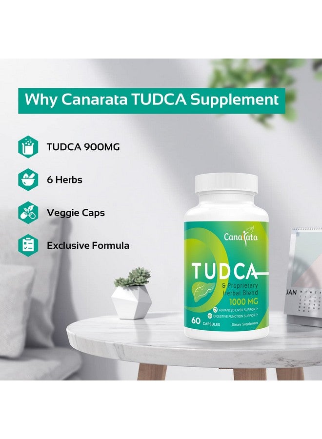 Canarata TUDCA Liver Support Supplements 1000mg - 60 Vegan Capsules,TUDCA Bile Salts with Milk Thistle Herbal Blend Formula for Liver Cleanse Detox & Repair - Image 4