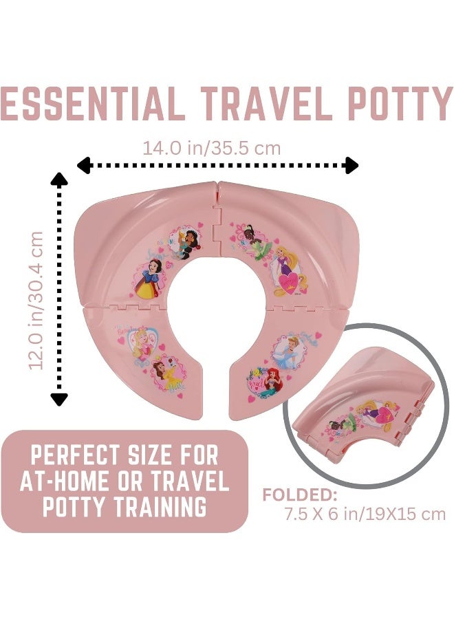 Disney Princess 'Loving Life' Folding Potty Seat - Travel Potty Training Seat - Image 2