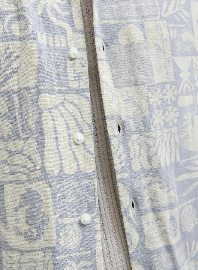 JACK & JONES Jack & Jones Printed Resort Collar Short Sleeve Shirt