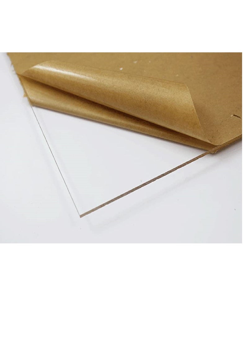 DLS - DLS Clear Acrylic Sheet 2mm thickness 12 x 12 inch - Image 1