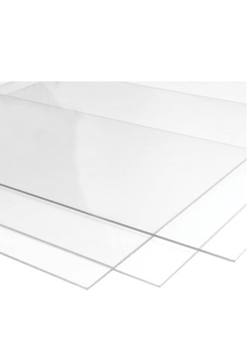 DLS - DLS Clear Acrylic Sheet 2mm thickness 12 x 12 inch - Image 1