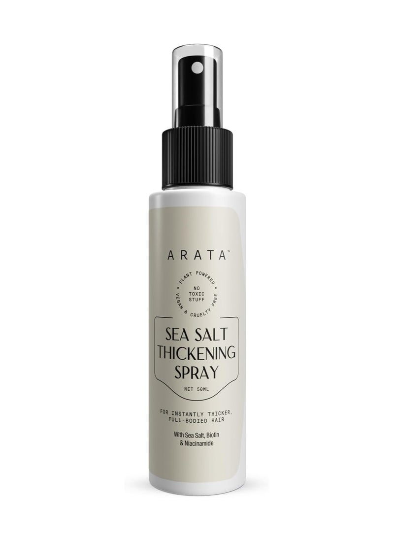 ARATA Arata Sea Salt Thickening Hair Spray Infused With Sea Salt, Biotin & Niacinamide For Instantly Thicker, Full-Bodied Hair  - Image 1