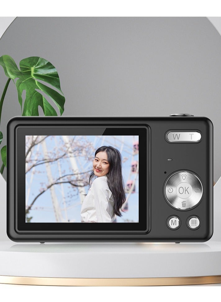 Camera For Kids，Digital Camera,FHD 4K Kids Camera 44MP Point and Shoot Digital Cameras with 32GB SD Card,Black - Image 1