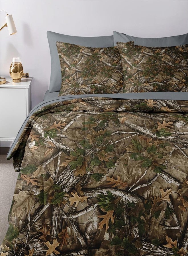 Nesker 7 Pcs Comforter Set Full Size, Vintage Woodland Bedding Set for Kids and Adults, Hunting Camo Bed Sheet Sets with Fitted Sheet 2 Pillowcases & 2 Shams - Image 5
