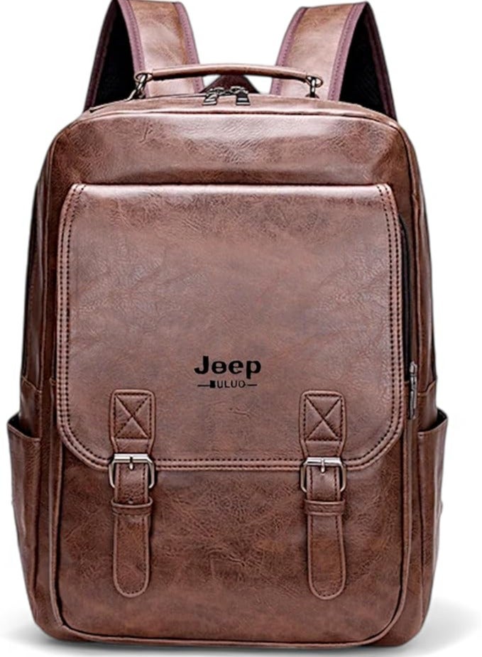 حقيبة ظهر فاخرة متعددة الوظائف للرجال، حقيبة ظهر للسفر والأعمال، تصميم عصري وتكنولوجيا مدمجة - Image 1