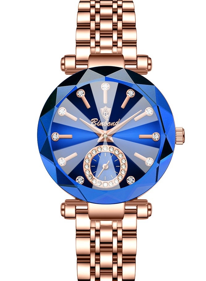 BINBOND Women's Steel Strap Quartz Watch Waterproof Elegant Watch Ladies Gifts - Image 1