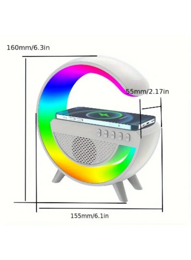 Beauenty Rechargeable 3 in 1 Wireless Charger 10W and Bluetooth Speaker and Night Light in Multicolour - Image 3