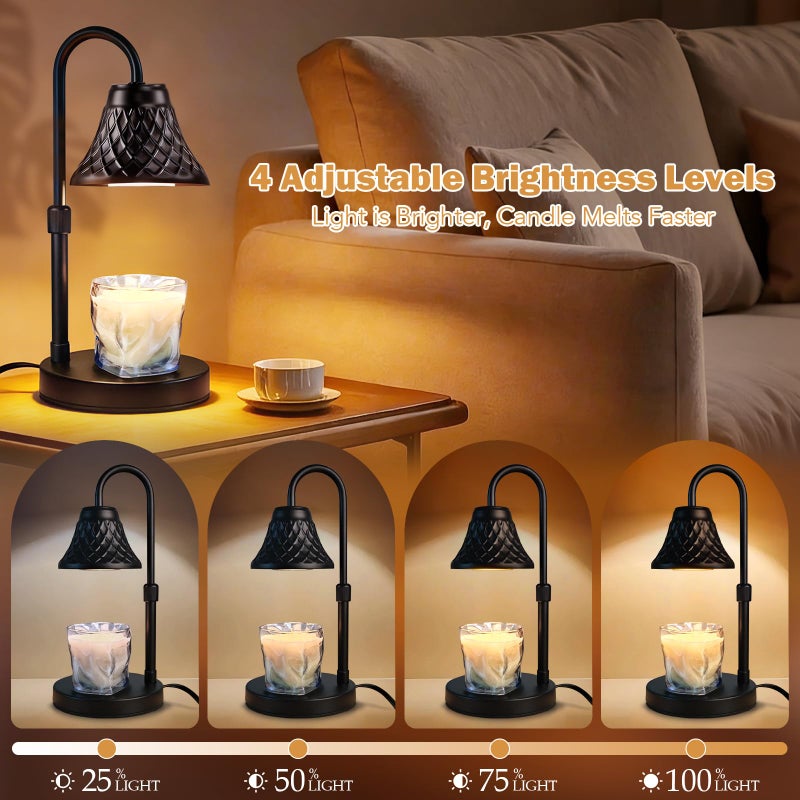 Banbanda Adjustable Candle Warmer Lamp with Timer: Birthday Gifts for Women fits All Candle Jar Home Decor - Wax Warmer for Scented Wax Gifts for Women - Image 4