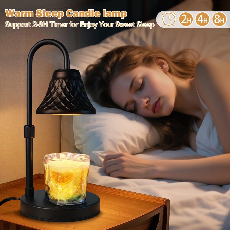 Banbanda Adjustable Candle Warmer Lamp with Timer: Birthday Gifts for Women fits All Candle Jar Home Decor - Wax Warmer for Scented Wax Gifts for Women - Image 2