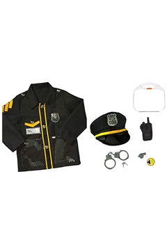 Brain Giggles Brain Giggles Police Office Costume Professional Costume for Kids Pretend Dress Up Role Play Set  - Image 1