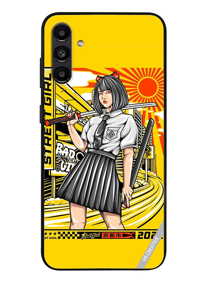 VR CREATIVE Protective Case Cover For Samsung Galaxy A13 5G Samurai School Girl Design Multicolour - Image 1