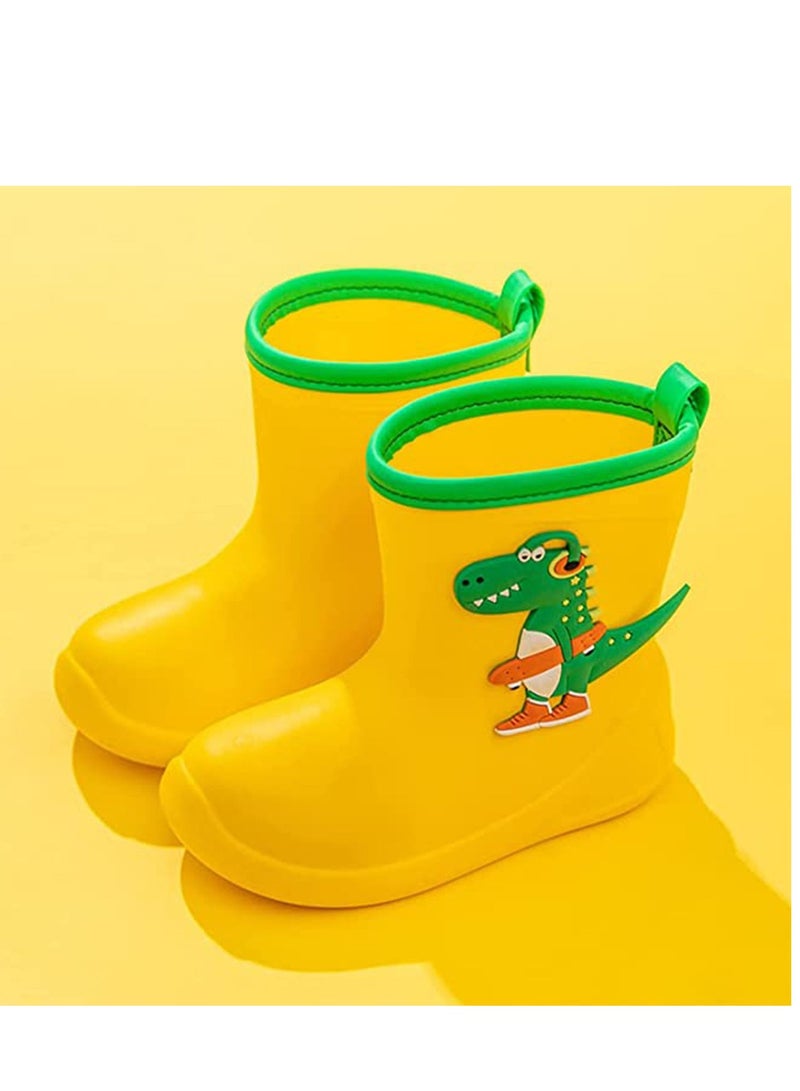 Y&D Waterproof Rain Boots for kids, Wellies-Boys And Girls Wellington Lightweight Outdoor Shoes, 3D Printed Pattern Toddle, Rubber Cute Animal - Image 4
