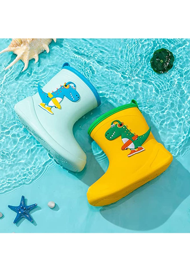 Y&D Waterproof Rain Boots for kids, Wellies-Boys And Girls Wellington Lightweight Outdoor Shoes, 3D Printed Pattern Toddle, Rubber Cute Animal - Image 3