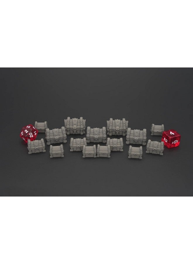 EnderToys Epic Chests by Makers Anvil, 3D Printed Tabletop RPG Scenery and Wargame Terrain for 28mm Miniatures - Image 2