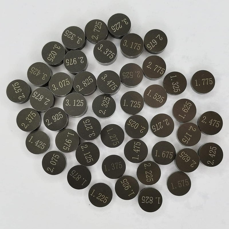MUYIDP 46Pcs 7.48mm Valve Shims Kit for CRF KX RMZ YZ WR 250 F 250F Dirt Bikes