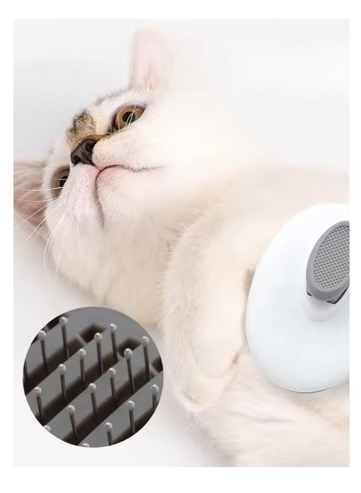 مشط تنعيم شعر القطط/الكلاب الأليفة، مشط تنظيف الشعر العائم/تدليك البراغيث. - Image 3