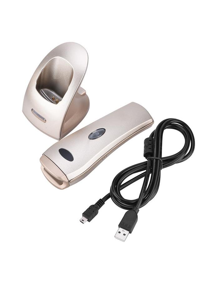 Thoraya 433MHz Smart Frequency-Hopping Wireless Barcode Reader ≥20-hour Wireless Barcode Scanner - Gold  - Image 1
