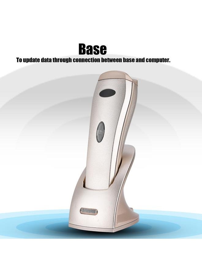 Thoraya 433MHz Smart Frequency-Hopping Wireless Barcode Reader ≥20-hour Wireless Barcode Scanner - Gold  - Image 3