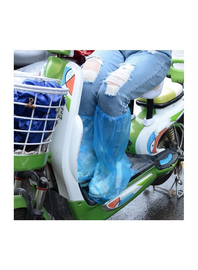 NIBEMINENT Set Of 50 Disposable Shoe Covers Blue 47x35centimeter  - Image 2