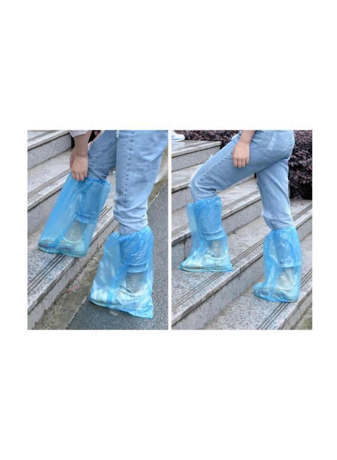 NIBEMINENT Set Of 50 Disposable Shoe Covers Blue 47x35centimeter  - Image 3