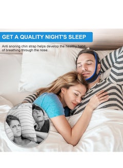 General Anti Snoring Devices,New Upgrade Snoring Relieve Chin Strap,Adjustable Snoring Reduction Chin Strap,Good Sleep Anti Snoring Devices Stop Snoring Chin Strap for Men  - Image 2