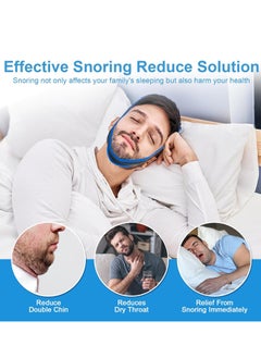 General Anti Snoring Devices,New Upgrade Snoring Relieve Chin Strap,Adjustable Snoring Reduction Chin Strap,Good Sleep Anti Snoring Devices Stop Snoring Chin Strap for Men  - Image 4