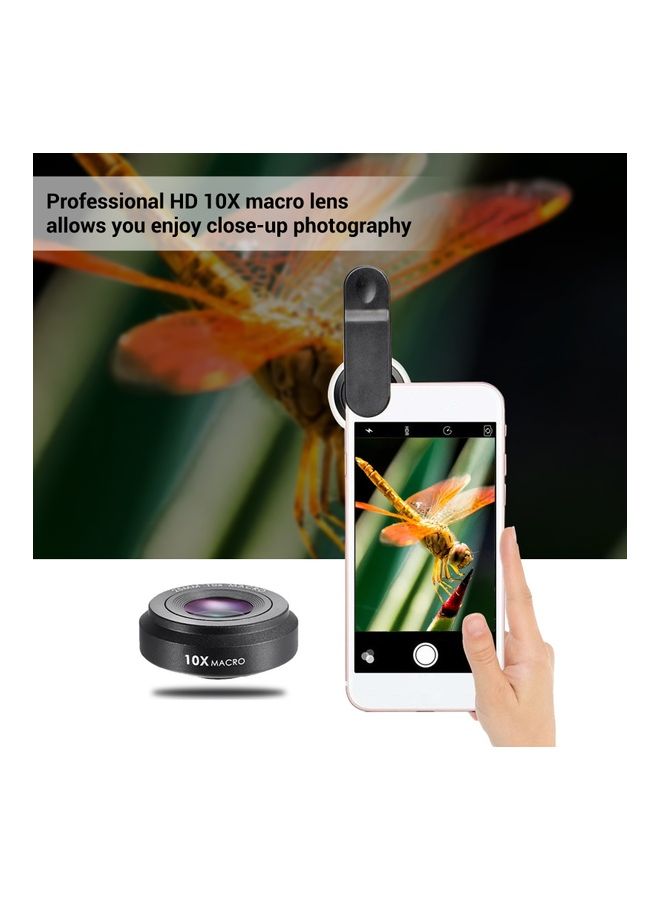 NIBEMINENT Professional Hd 10 X Macro Lens Black/White  - Image 4