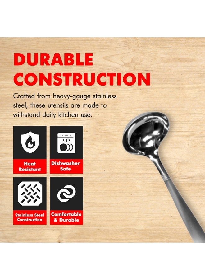 Chef Craft Select Cooking Ladle, 11.5 inch, Stainless Steel - Image 2