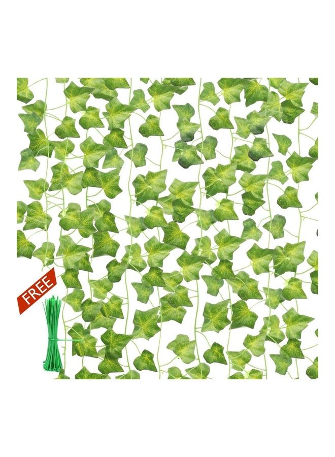NIBEMINENT 12-Piece Artificial Hanging Ivy Leaves multicolour 230cm - Image 1