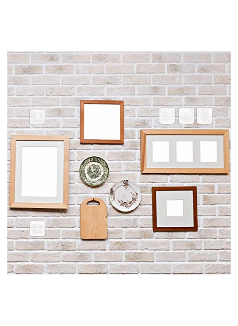HomarKet - 10 Pairs Double-Sided Adhesive Wall Hooks Wall-Sticking Hooks Without Punching and Nails, Waterproof and Oil-Proof for Bathroom and Kitchen, Self-Adhesive Hooks. - Image 1