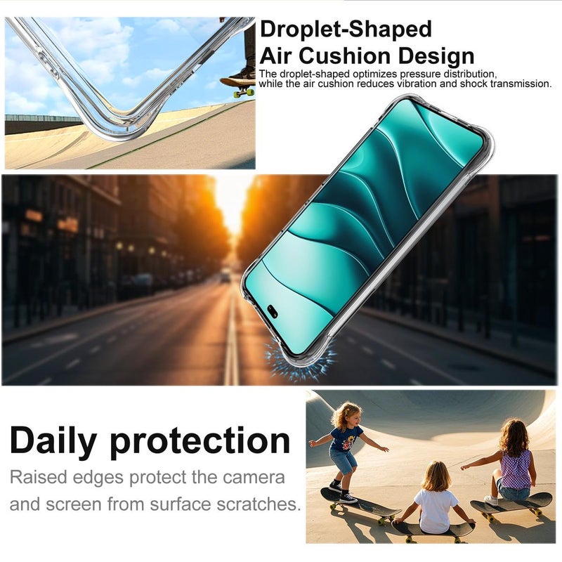 إيماك جراب هاتف TPU مقاوم للصدمات مع وسادة هوائية لهاتف Honor 400 Pro Global مقاس 160.8 مم (شفاف) - Image 4