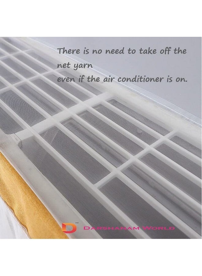 DARSHANAM WORLD Premium Work Indoor Ac Dust Protection Cover Dust Proof Washable Ac Cover For All Season Open Type Running Mode Ac Cover 1.5 Ton (38 X 12 X 9 Inch ) (Blue Duck), Fabric - Image 4