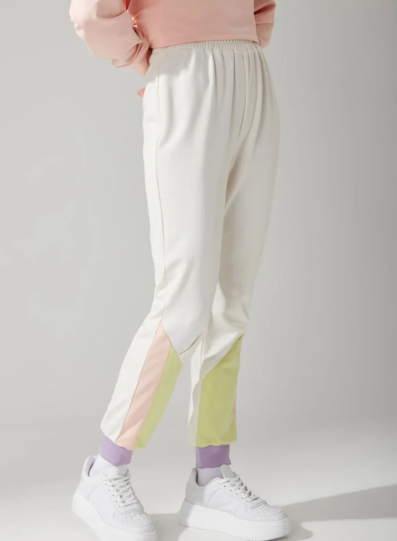 MIZALLE Colorblock High Waist Pants