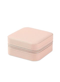ORiTi ORiTi Portable Travel Mini Jewelry Box Leather Jewellery Ring Organizer Gift Box Girls Women (PINK)  - Image 5