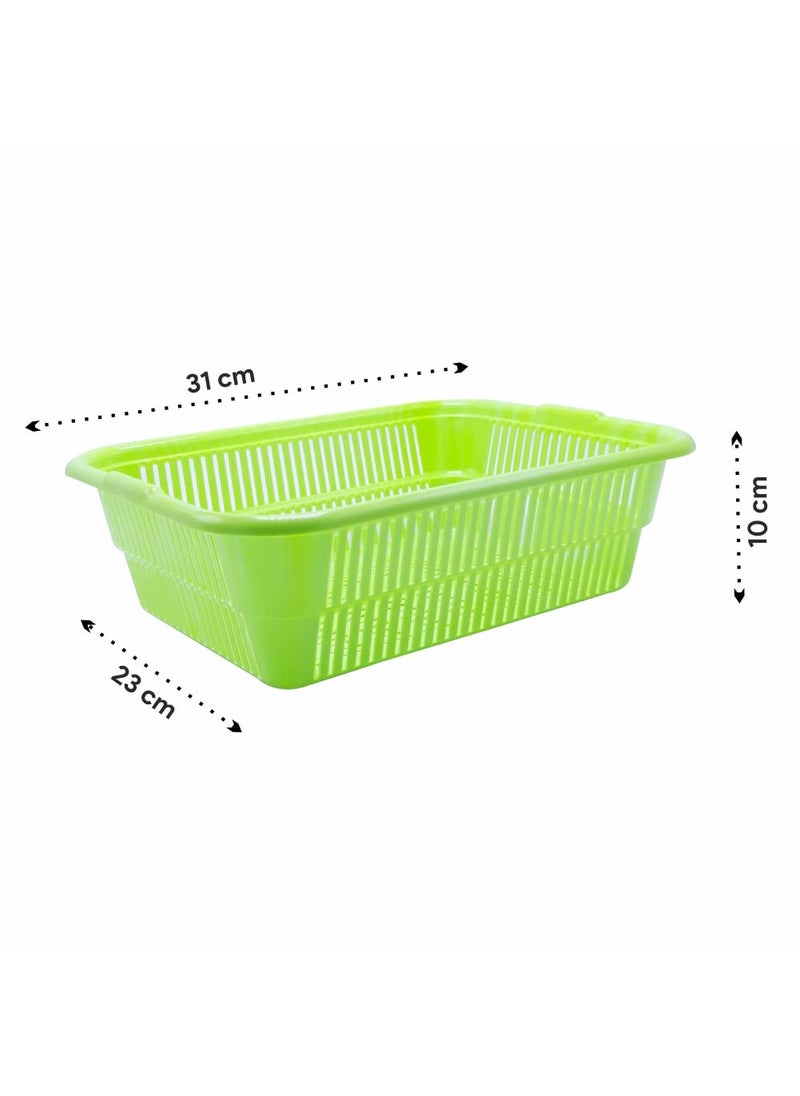 Wonder Wonder Homeware Prime Natasha 1013 Multipurpose Basket, Set of 6 Pcs 4 Ltr (Blue Green Pink)  - Image 3