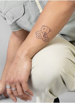 inkbox Inkbox Temporary Tattoos, Semi-Permanent Tattoo, One Premium Easy Long Lasting, Water-Resistant Temp Tattoo with For Now Ink - Lasts 1-2 Weeks, Plush Feels, 3 x 3 in  - Image 2