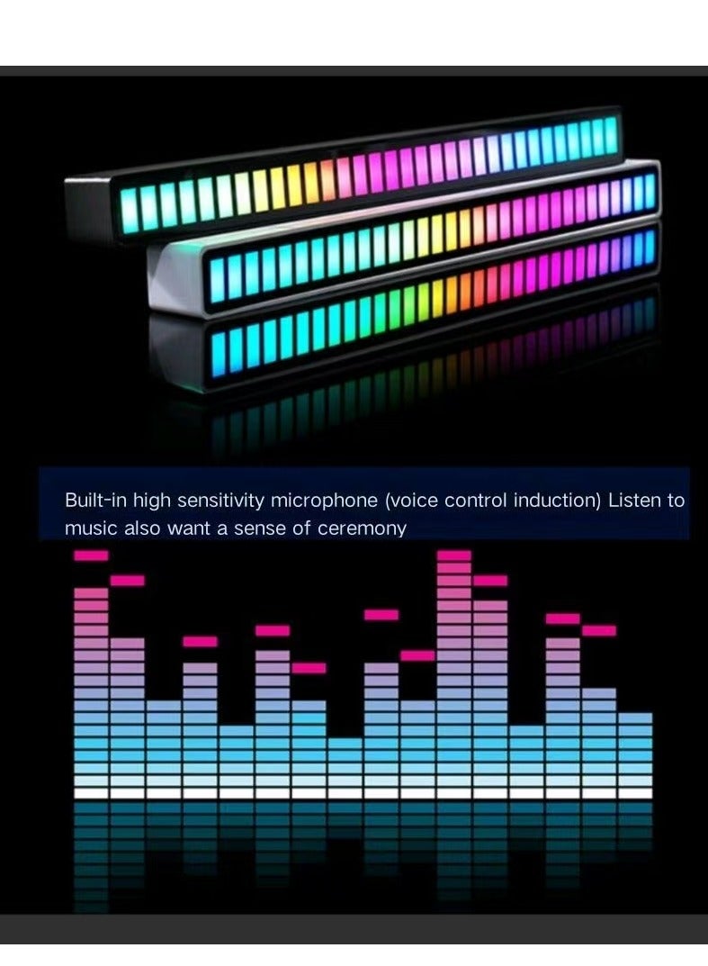 RGB to capture atmospheric light, computer desktop, voice control, esports audio, three-dimensional car music rhythm, dazzling LED sensor light. - Image 5