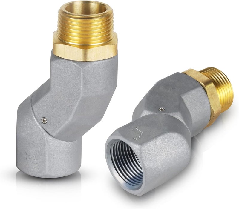 HLOGREE 1" NPT Fuel Hose Swivel 360 Rotating Connector - 2PCS - Image 1