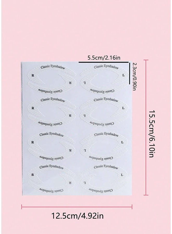 128 stickers/64 pairs of European and American eyeliner pen stickers, eyebrow stickers, eye shadow templates, cosmetics stickers, cosmetics, room decoration, makeup, travel, bedroom, makeup accessories - Image 4