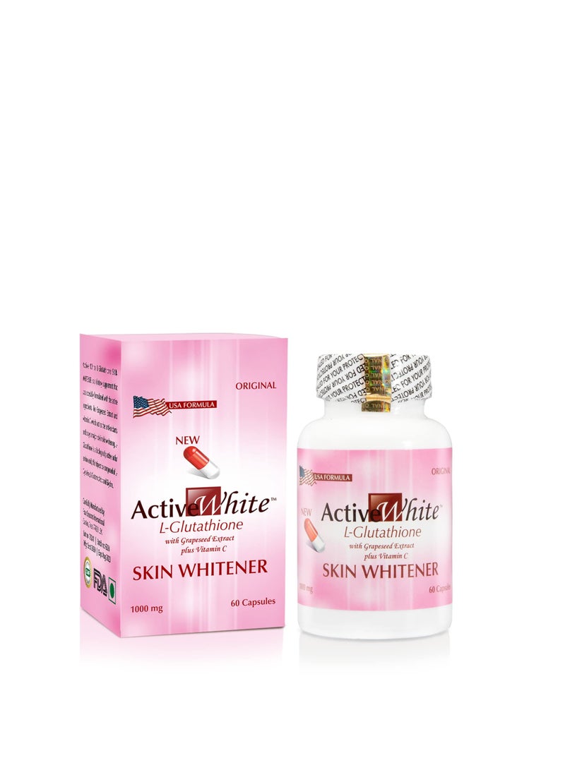 Active White L-Glutathione – Skin Whitening Capsules for a Brighter, Healthier Glow