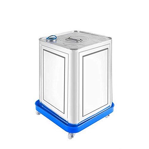 AVIROM Oil Can Trolley – Heavy-Duty Rust-Free Fiber Plastic Trolley with Smooth Revolving Wheels – Compact, Portable, Multi-Color Design for Kitchen & Outdoor Use (20cm x 20cm x 9cm) - Image 2